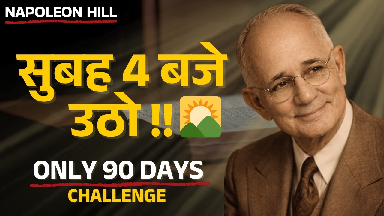 सुबह 4 बजे उठो सिर्फ 90 दिन जिंदगी बदल जाएगी | Napoleon Hill + Neuroscience