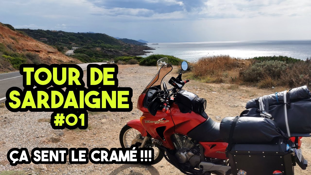 La Sardaigne à moto EP01 - Le road trip en 650 Transalp démarre fort !