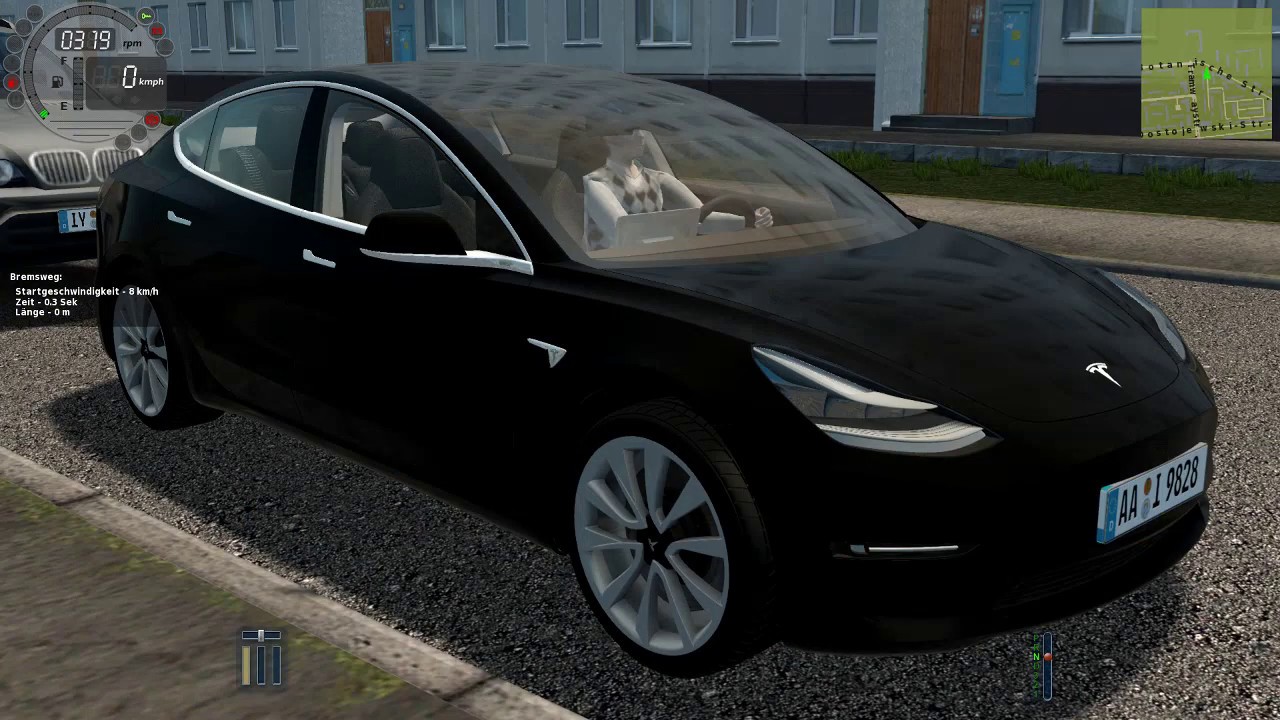 CITY CAR DRIVING #03 | TESLA MODEL 3 MOD Probefahrt | Let's Play (German/Deutsch) HD