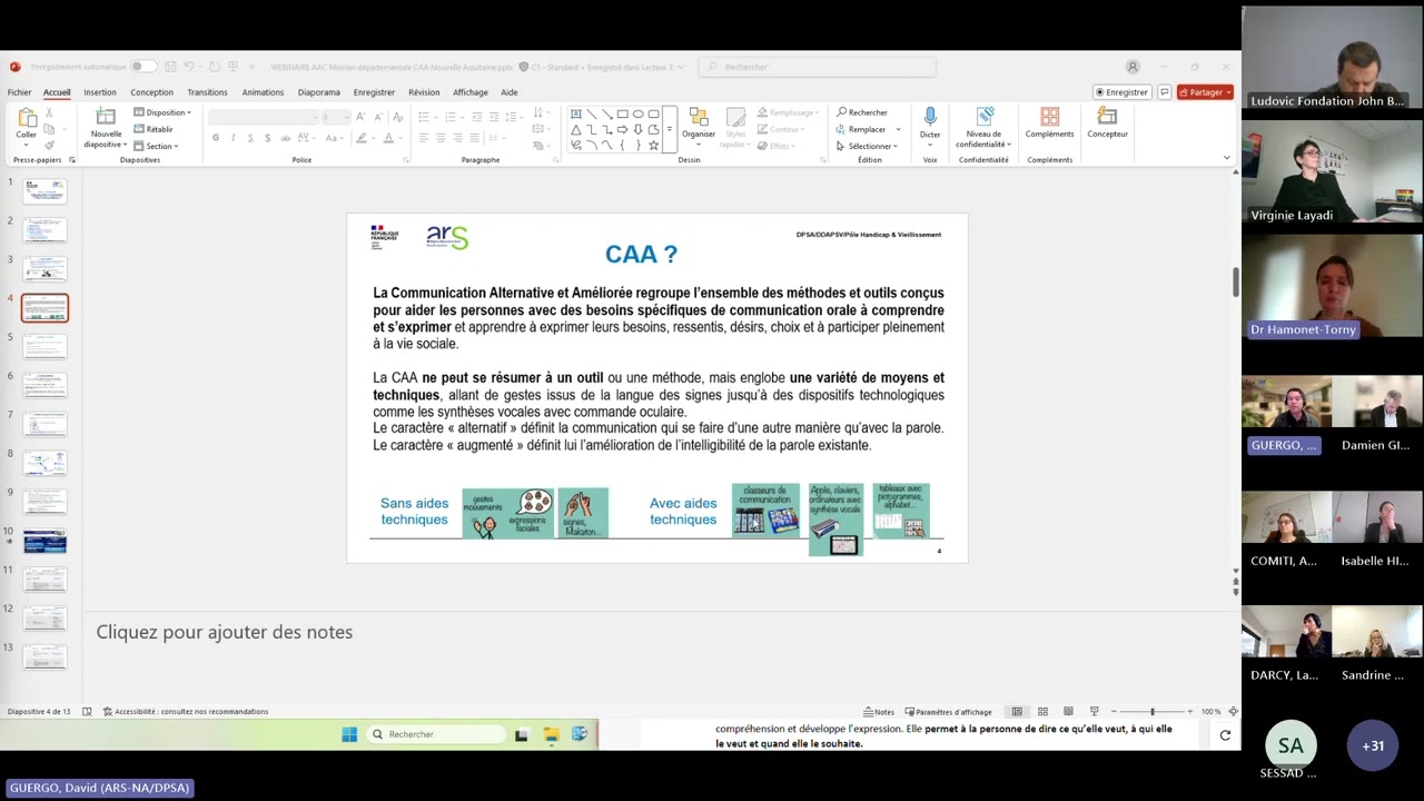 WEBINAIRE - Mission départementale CAA