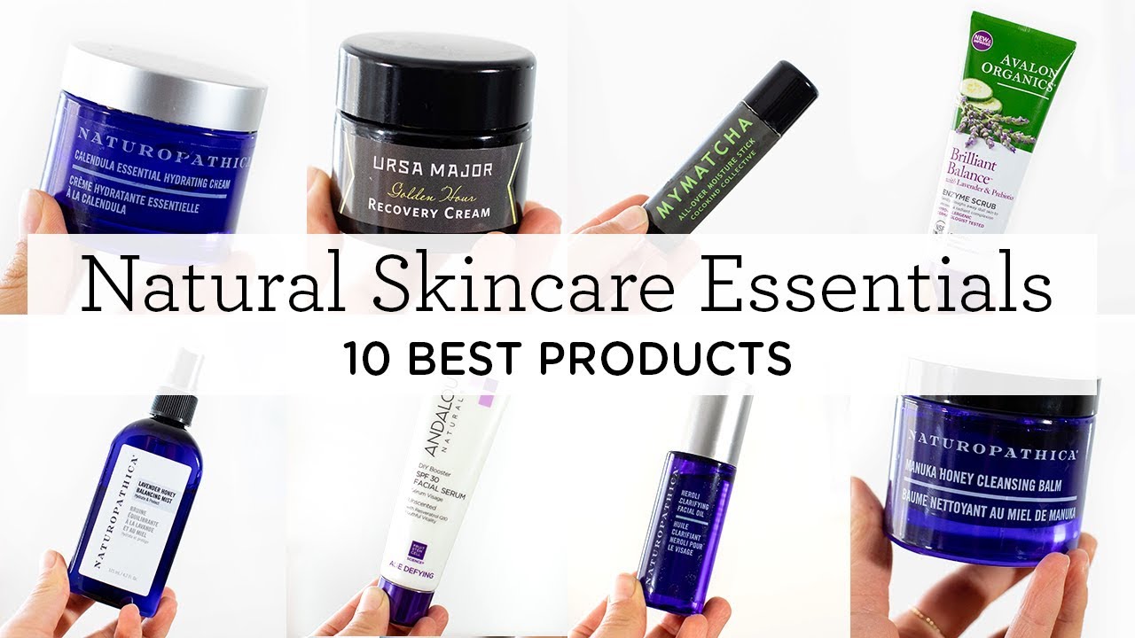 10 NATURAL SKINCARE ESSENTIALS ‣‣ daily + nightly skincare routine