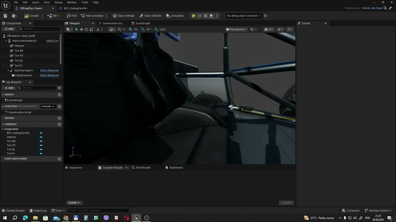 UE5 chaos vehicle. Part 4: Делаем компонент для удобного отображения праметров авто текущего игрока