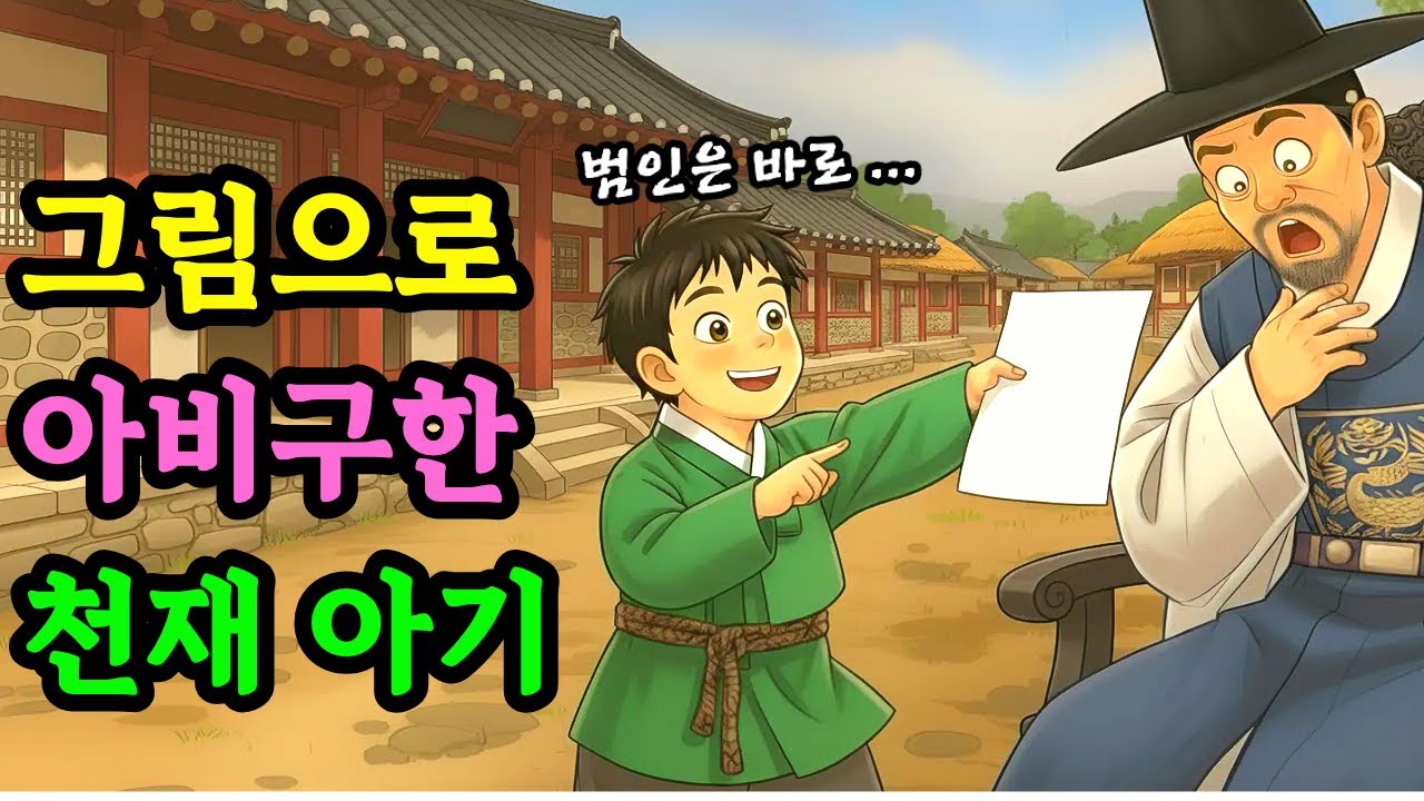 말 못하는 벙어리 5살 막내 아들, 그림 3장으로 사형 직전 아버지를 구하다ㅣ야담 옛날이야기 오디오북 전설 민담