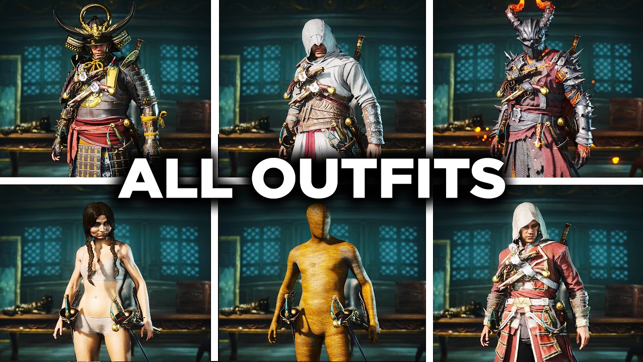 Assassin's Creed Black Flag Resynced - ALL OUTFITS (Showcase)