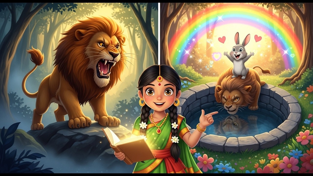 சிங்கமும் முயலும் புத்திசாலித்தன கதை |தமிழ் கதை |Tamil Story for Kids |TamilTalesKids| Tamil Stories