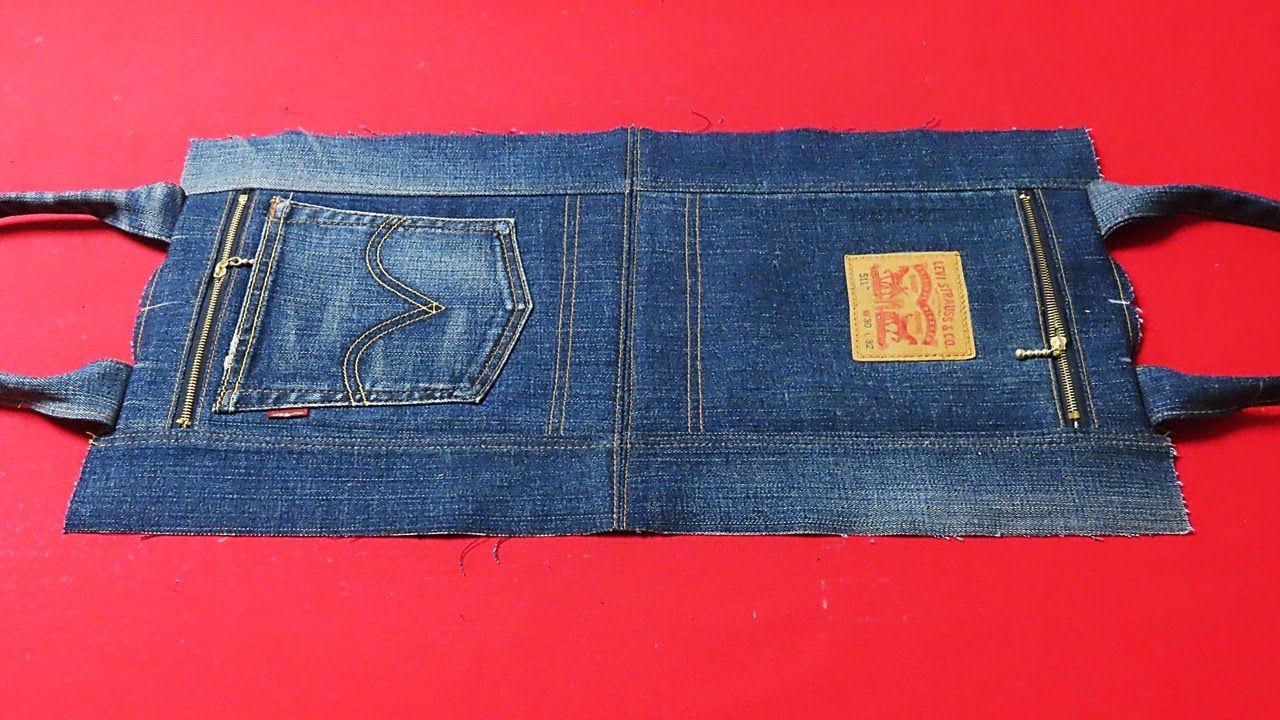 DIY안입는 스커트와 청바지가 "명품"으로 업사이클 됩니다!/double zipper pocket binding tote bag tutorial/made of old clothes