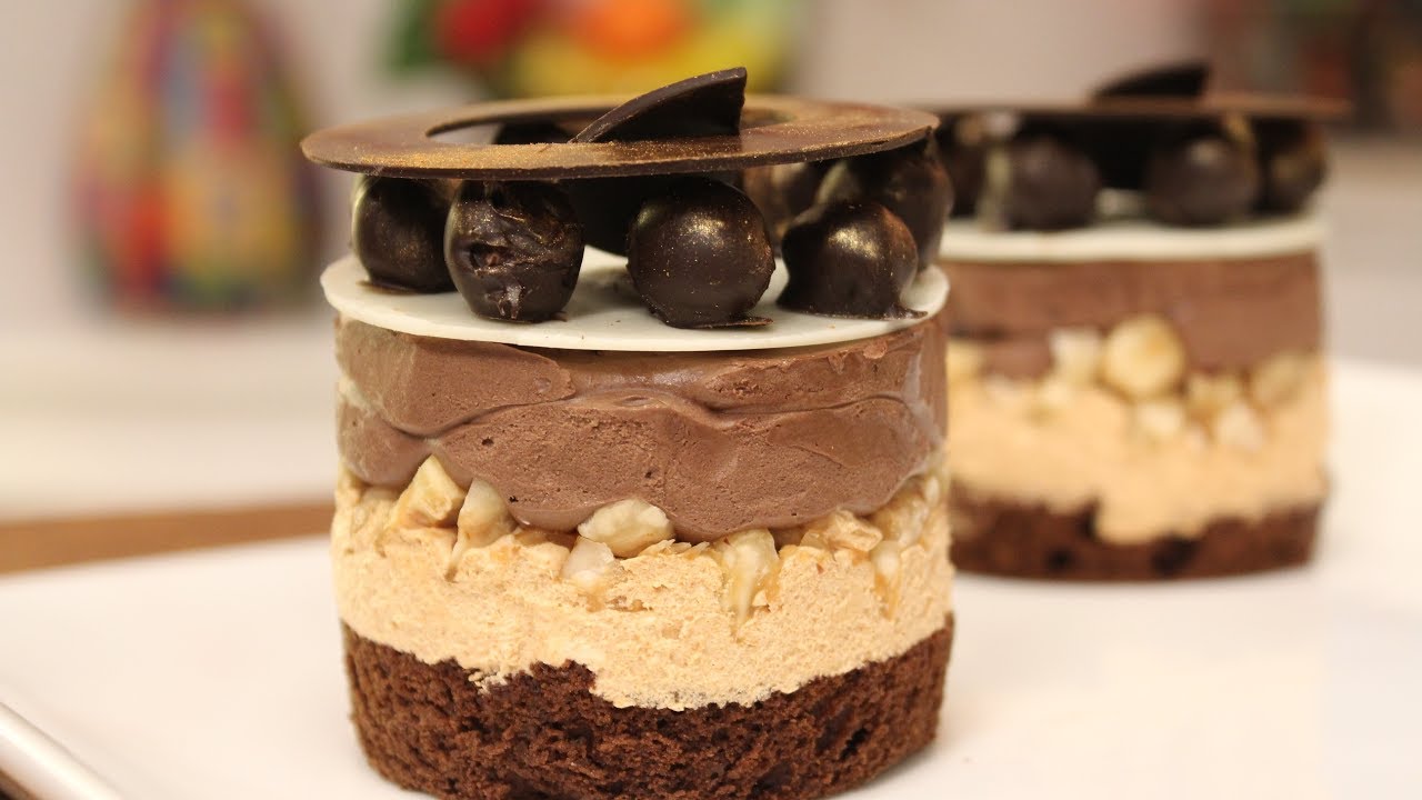Chocolate Hazelnut and Caramel Mousse | Sanjeev Kapoor Khazana