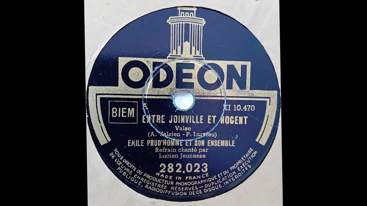 ENTRE JOINVILLE ET NOGENT (Valse) par Emile PRUD'HOMME