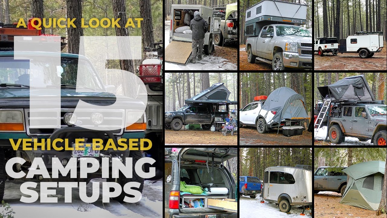 Off-grid car camping setups for all budgets &bull; Winter-capable tents, truck campers, SUVs & trailers