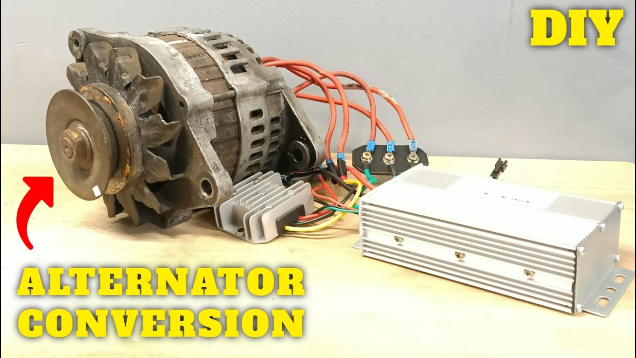 How To Turn Car Alternator Into A Powerful Electric Motor