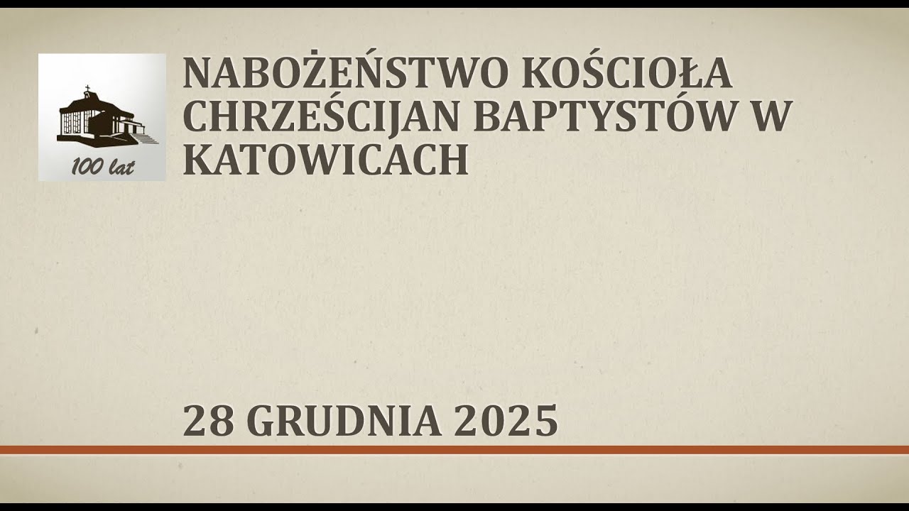 Nabożeństwo 28 grudnia 2025