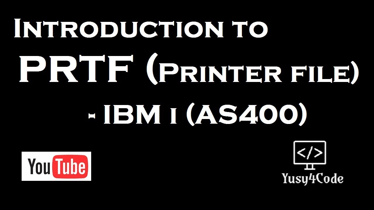 Введение в файл принтера (PRTF) в IBM i (AS400)