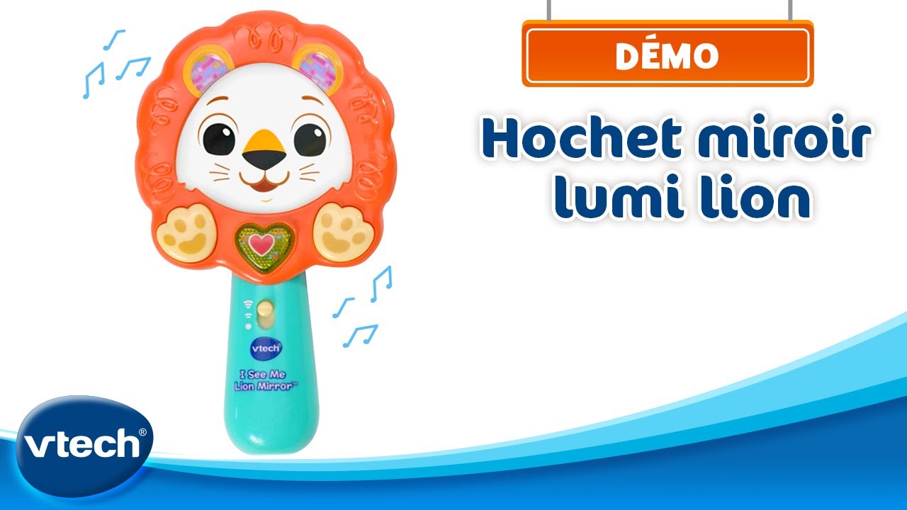 Hochet miroir lumi lion - Hochet interactif de 9 à 36 mois | VTech