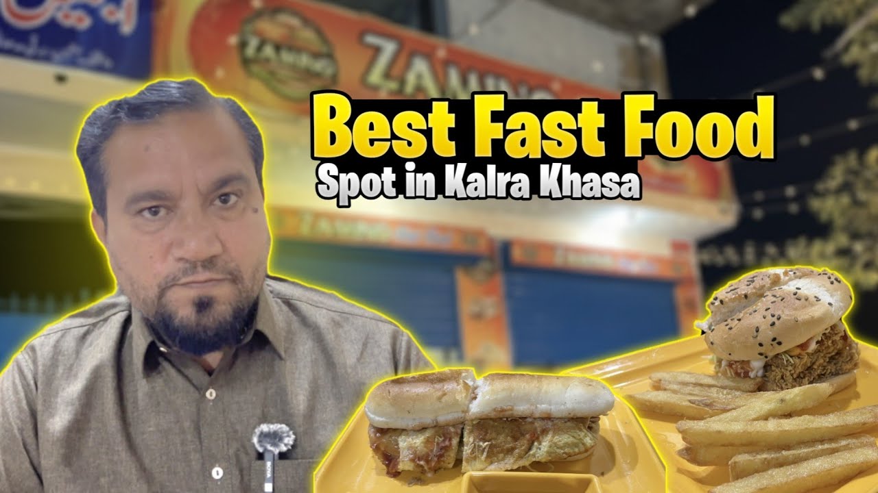 Best Fast Spot in Kalra | Zamino Fast Food | Shawarma 🌯 | Zinger Burger 🍔 | gujrat | Amir gt vlogs