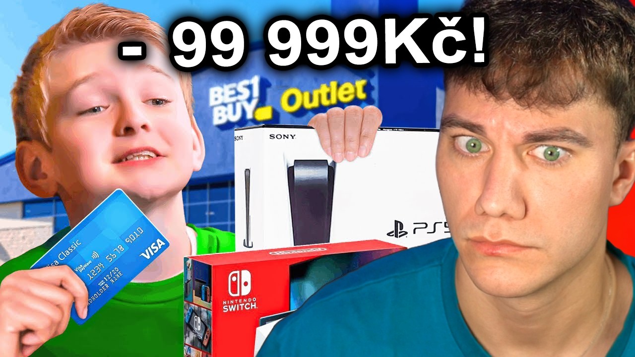ROZMAZLENÉ DÍTĚ UTRÁCÍ PENÍZE Z MÁMINY KARTY!