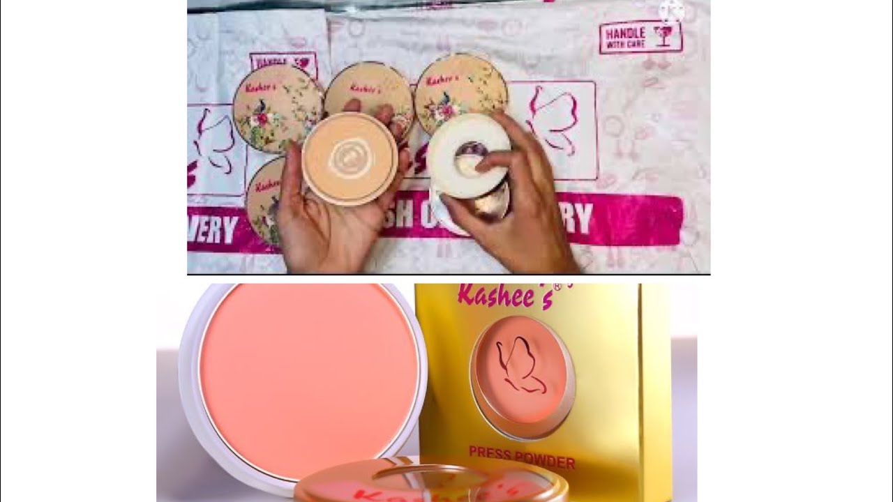Kashees compact powders . detail video about numbers and shades and method