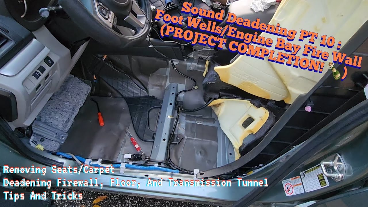 Car Care : Sound Deadening PT 10 : Removing Seats And Carpet To Deaden/Insulate Floor