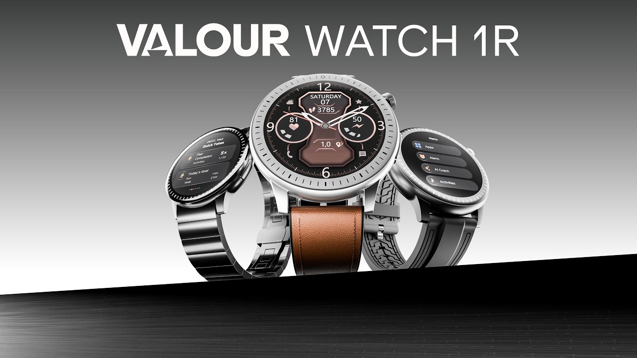 boAt | Часы Valour Watch 1R | 3D AMOLED дисплей | 1000 нит | AI-тренер | 3 ATM