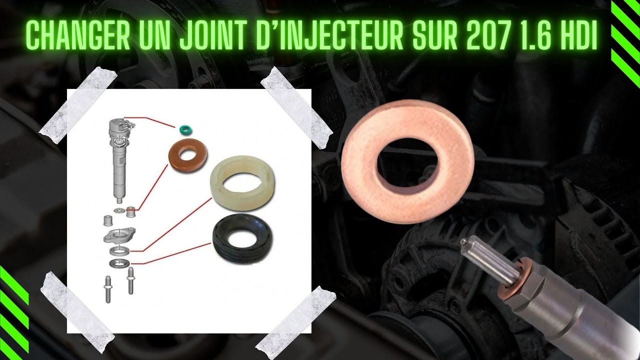 Changer un joint d’injecteur Peugeot 207 1.6 HDI (ou 1.4 HDI)
