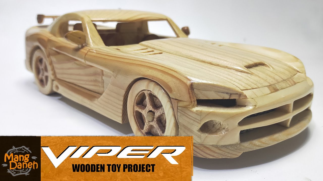 Wooden toy Dodge Viper - DIY