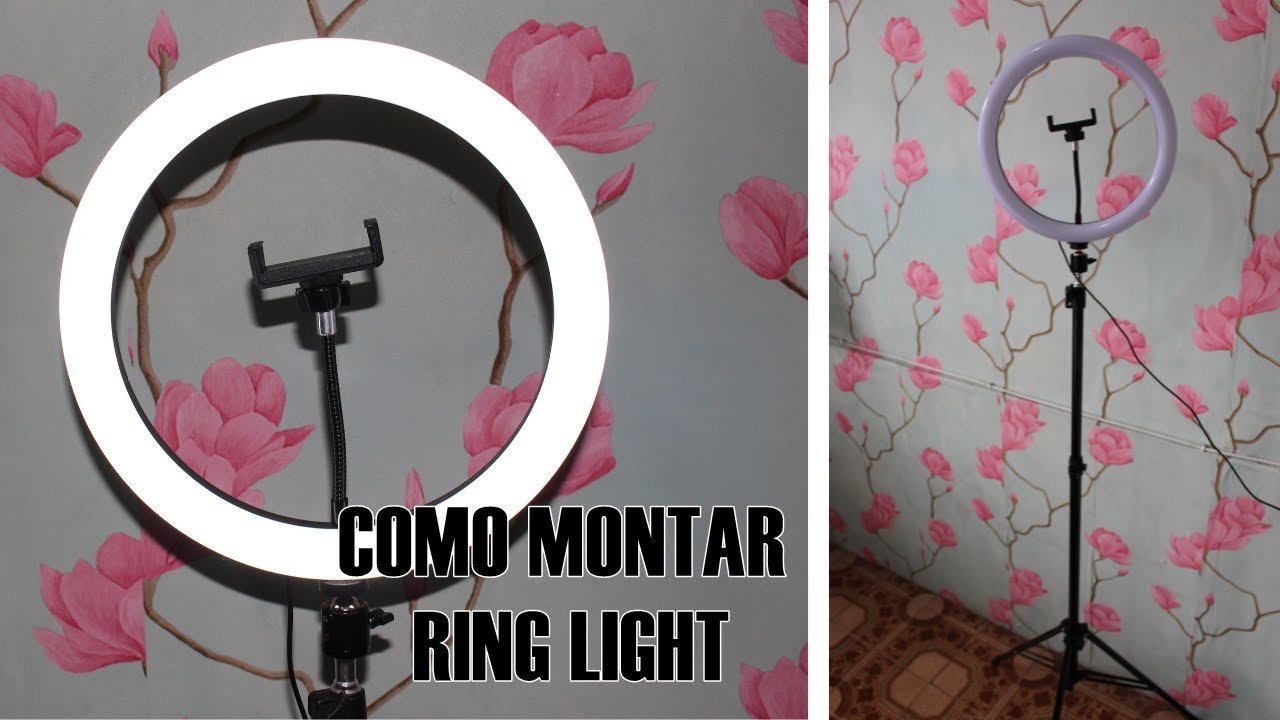 COMO MONTAR RING LIGHT COM TRIPÉ (PASSO A PASSO)