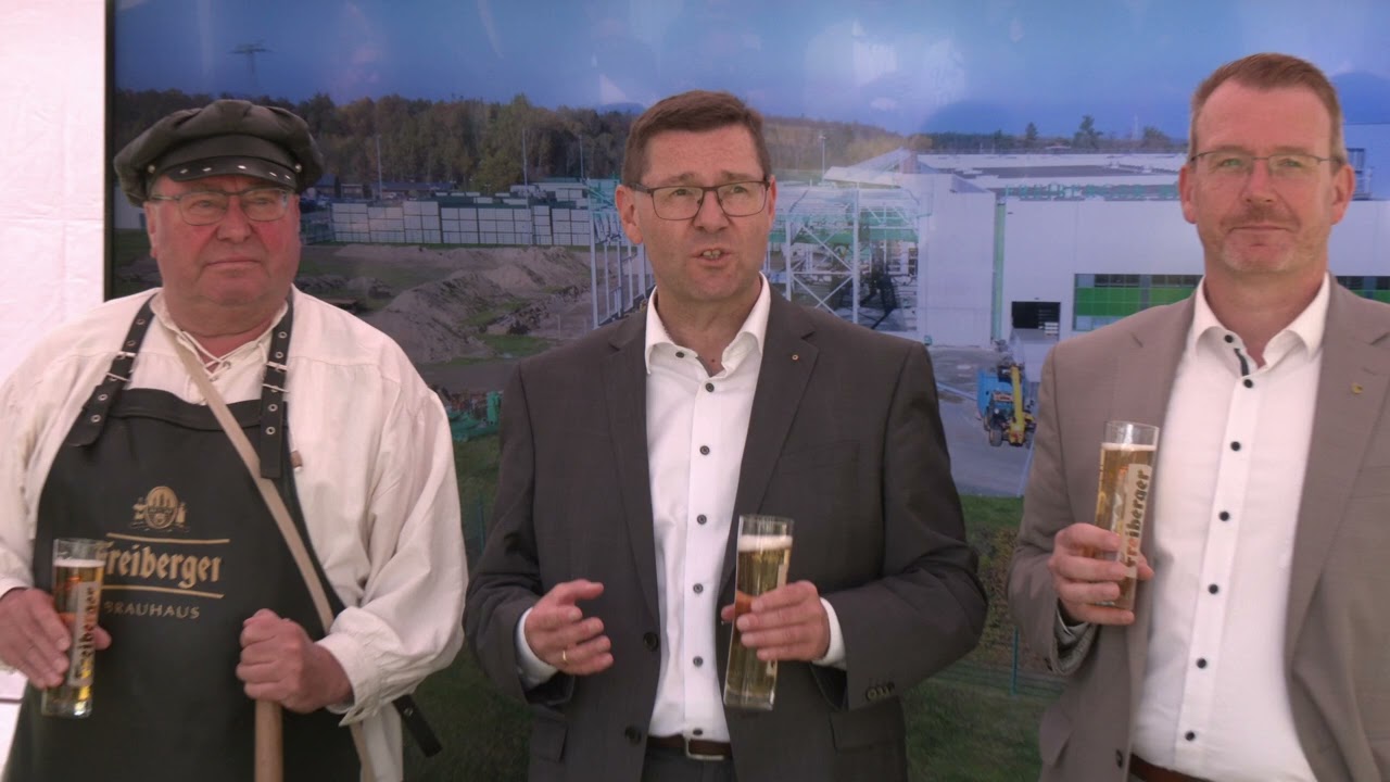 Freiberger Brauhaus  nimmt Flaschensortieranlage in Betrieb