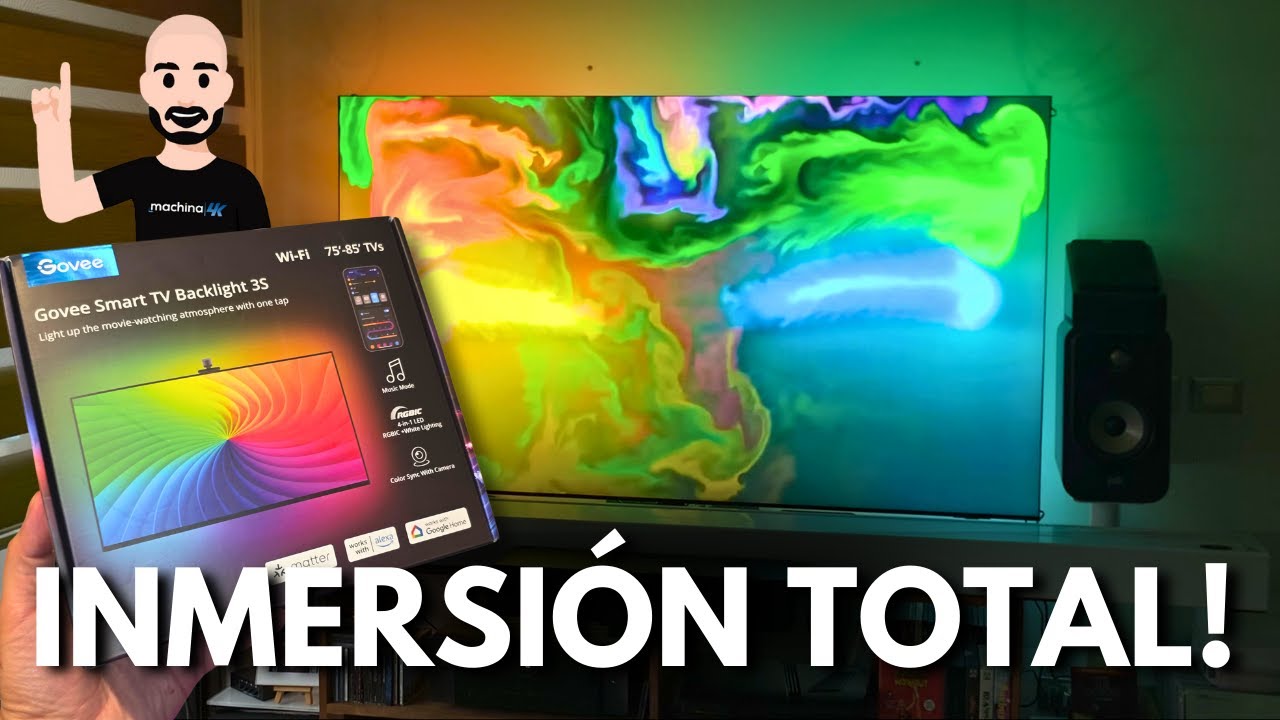 Probé las NUEVAS Govee con IA en mi TV 🤯 y con ESTA configuración quedó BRUTAL