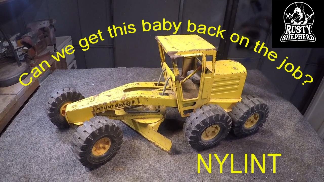 Vintage Nylint Road Grader. Restoration.