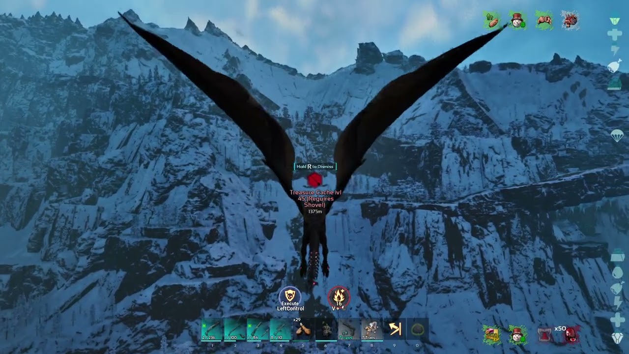No Commentary Bonus footage flying the Giga Desmodus. - Ark:SA The Lost Colony