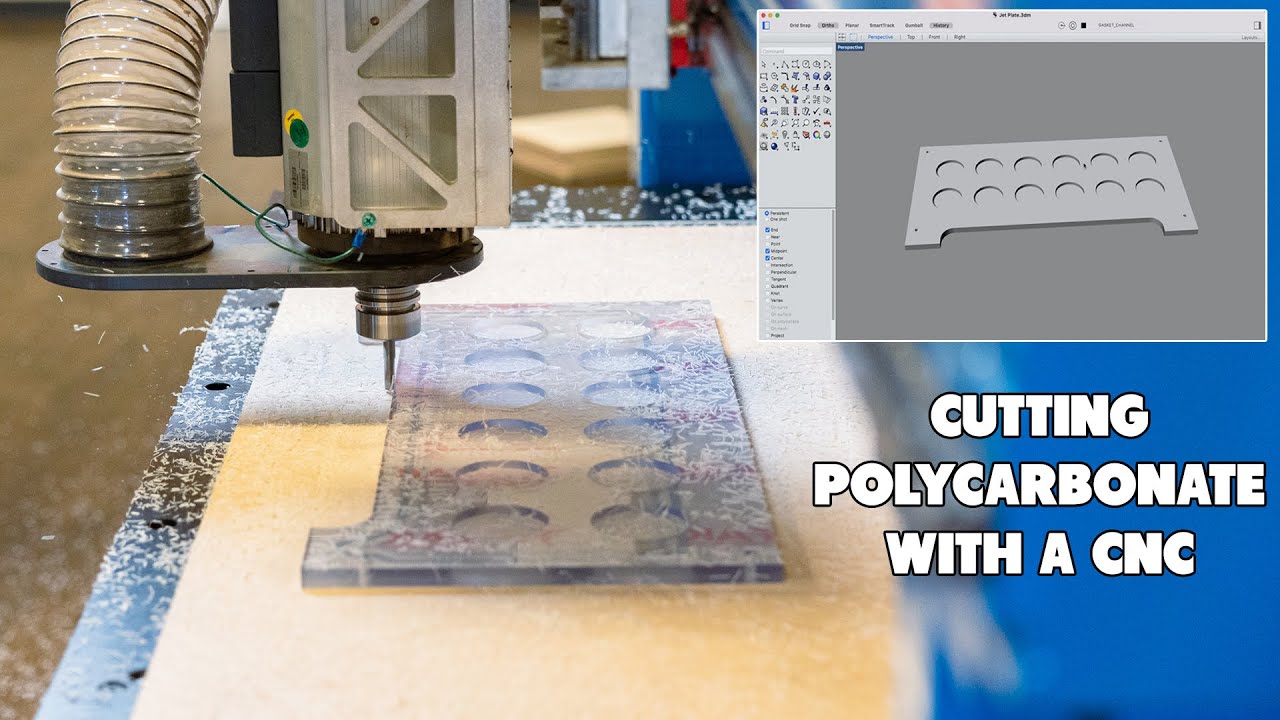 Cutting Polycarbonate with Vortex Tooling on a ShopSabre Router