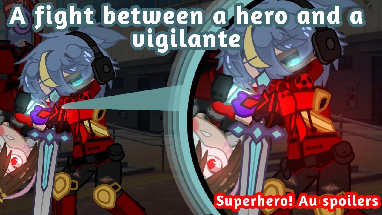 A fight between a hero and a vigilante//superhero! Au spoilers//ft. Techno and Golden duo
