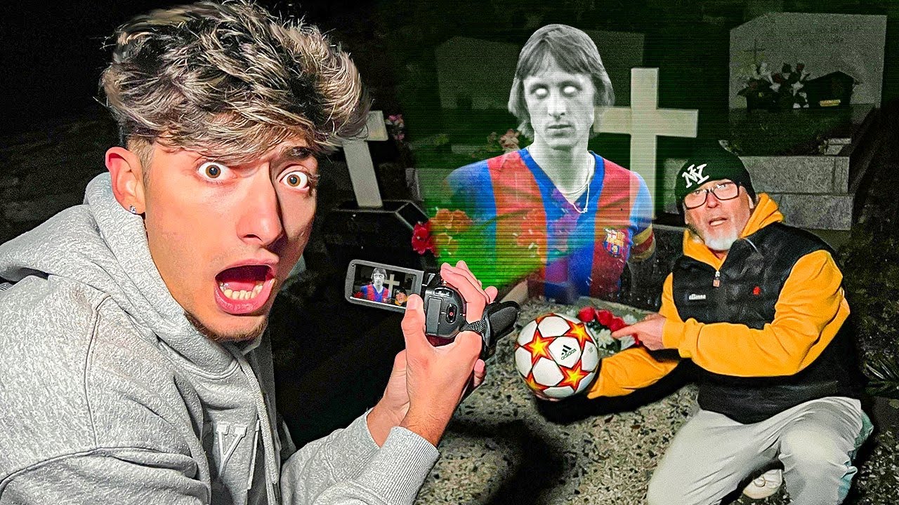 ENCONTRÉ la TUMBA de un FUTBOLISTA FANTASMA en un CEMENTERIO…