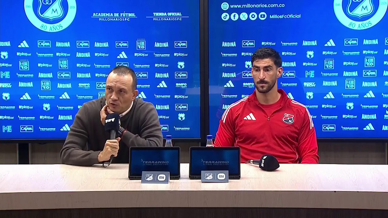 Rueda de prensa de Medellín tras su partido con Millonarios
