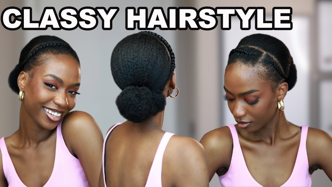 SIMPLE CLASSY BACK TO SCHOOL NATURAL HAIRSTYLE | 4C HAIR