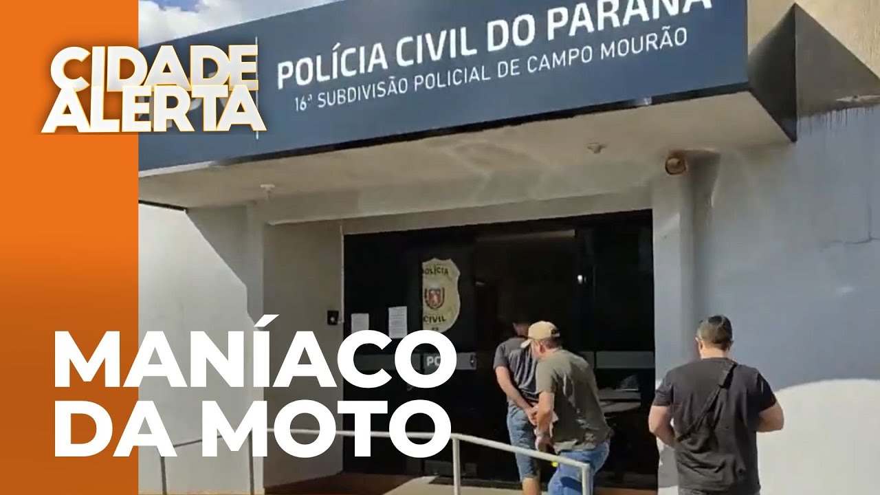 Maníaco da moto é preso novamente pela polícia civil, em Campo Mourão