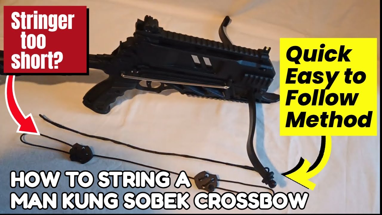 Как натянуть тетиву на арбалет Man Kung Sobek Multi-Shot Shop Pistol