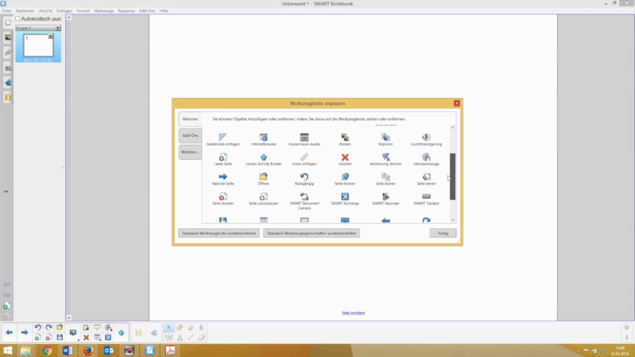 Erste Schritte (3/3) - Ein erster Blick im SMART Notebook