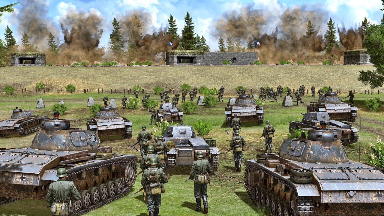 German attack on the Maginot Line - 1940 | Gates of Hell