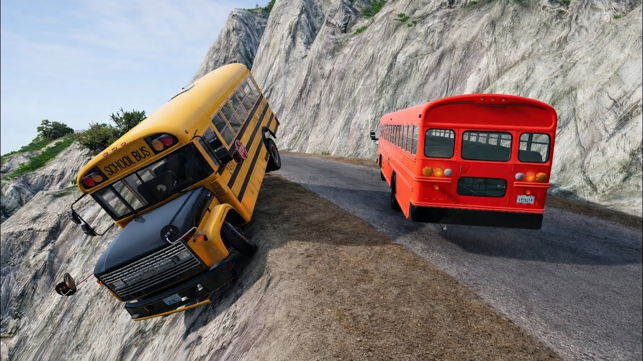 Cars vs Cliff Roads #21 - BeamNG.Drive