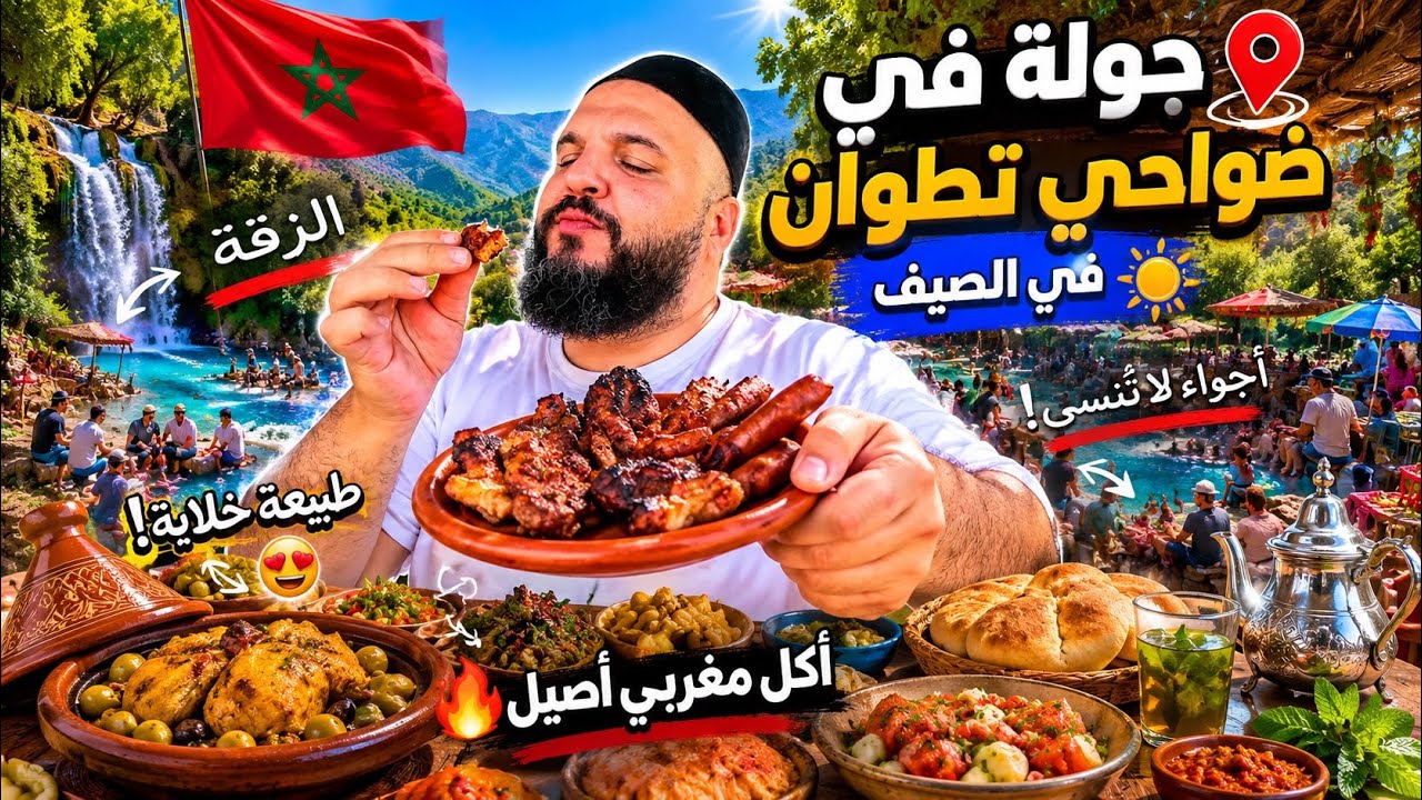 جولة في ضواحي تطوان الزرقاء شمال المغرب 🇲🇦