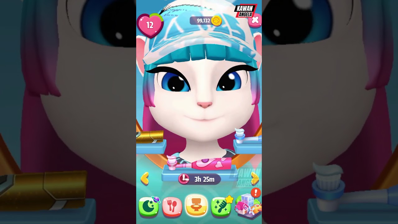 My Talking Angela 2 Gameplay || Pretty Talking Angela Blinking Her Beautiful Eyes