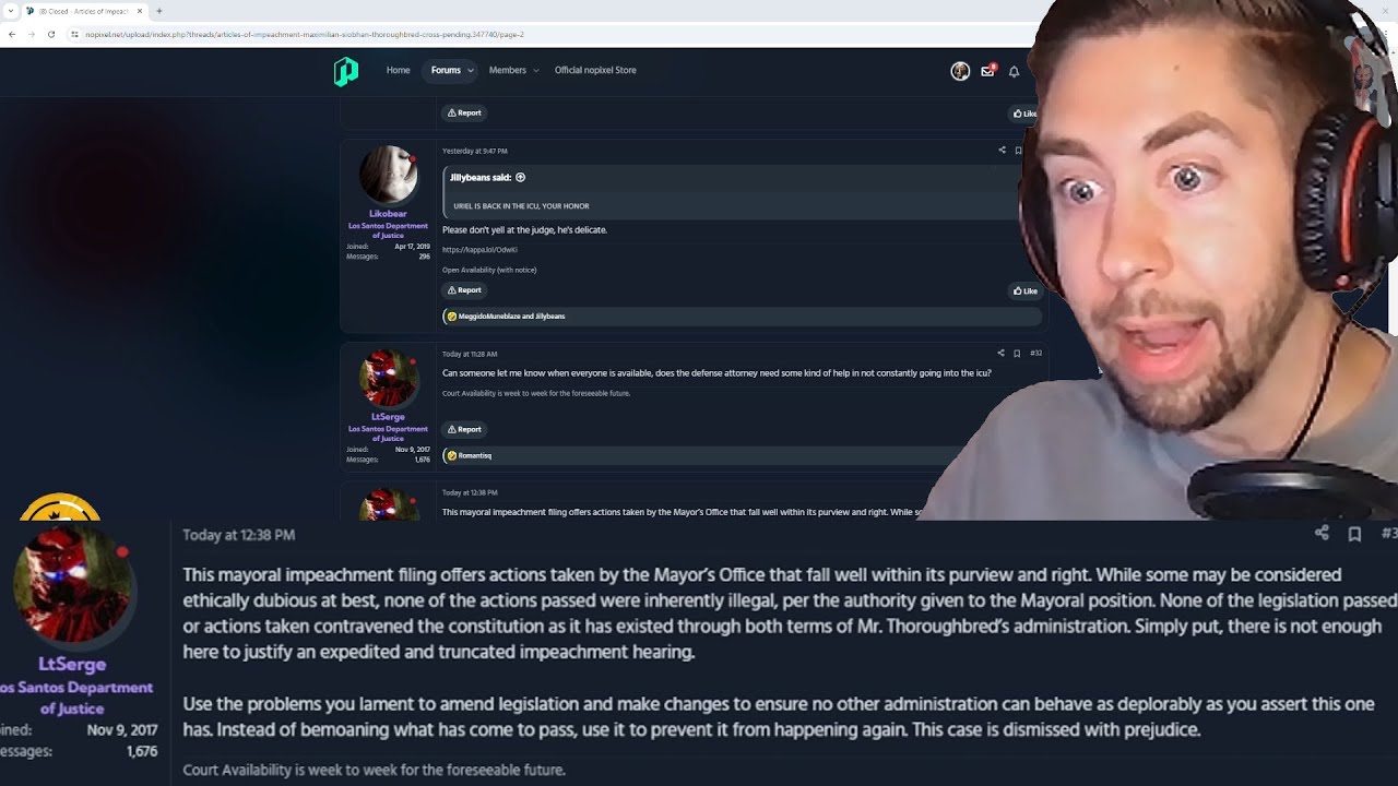Kebun Loses It After Finding Out Max and Siobhan's Impeachment Case Got Dismissed | Nopixel 4.0