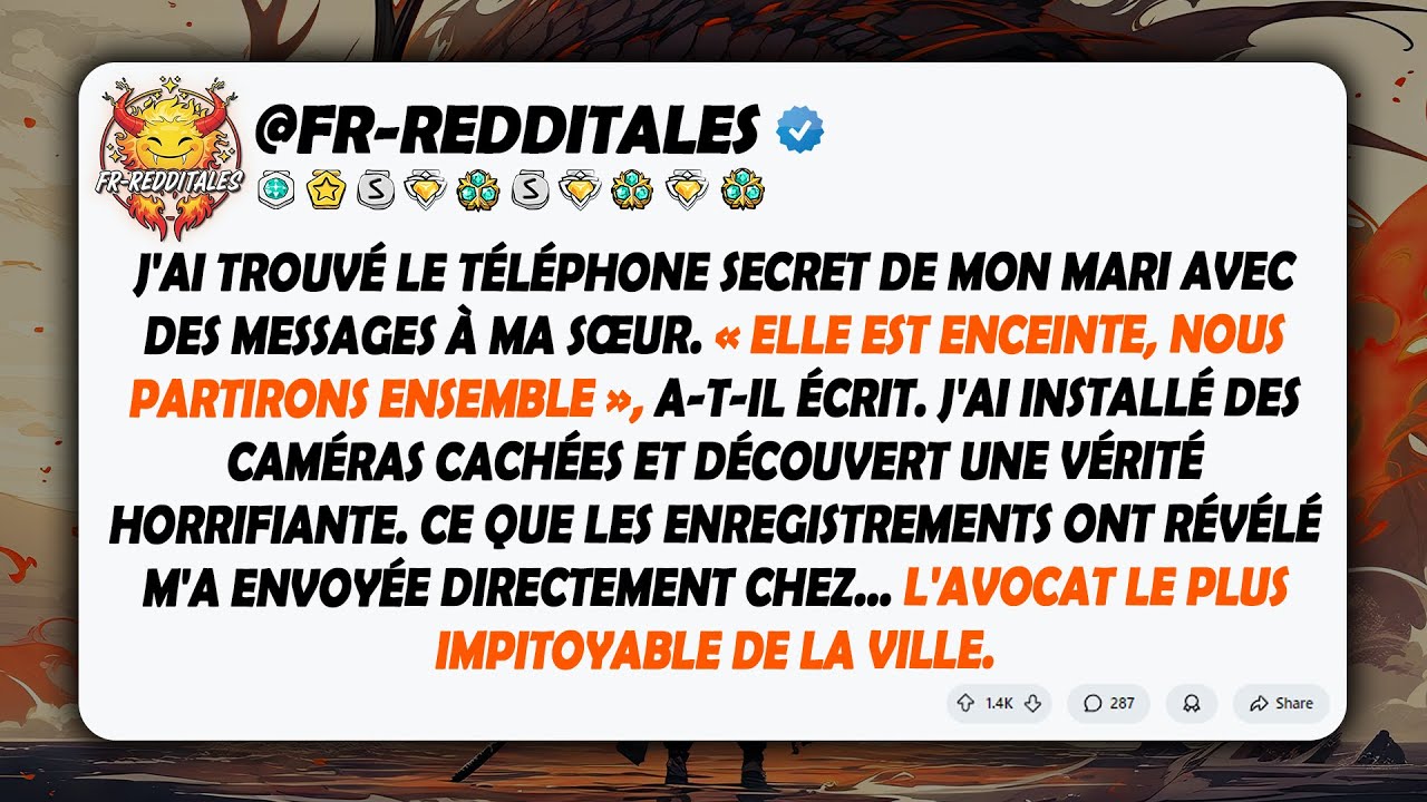 J'ai Découvert que Mon Mari Me Trompait avec MA SŒUR et l'Avait Mise Enceinte, Alors J'ai Caché...