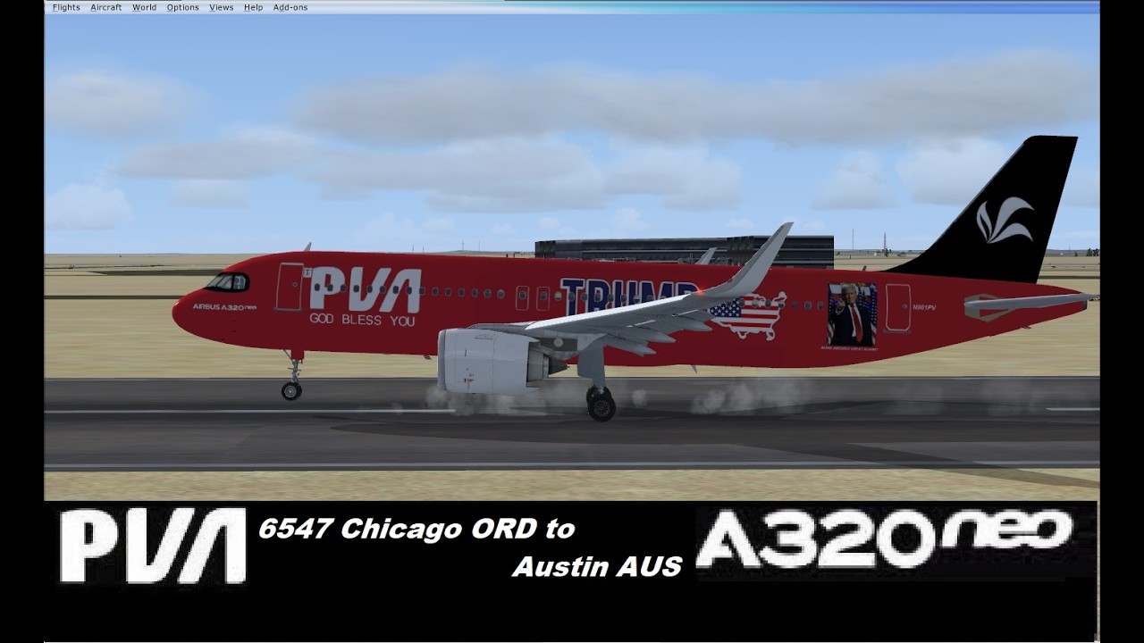PVA 6547 Chicago ORD to Austin AUS v-987.