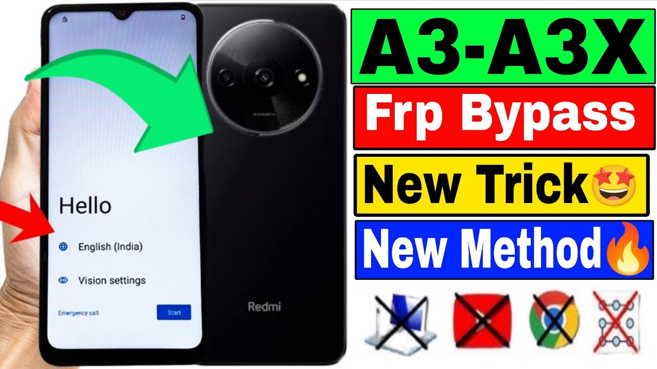 Redmi A3x Frp Bypass | A3 / A3x Frp Bypass | Redmi A3x Frp Bypass 2025 | A3 / A3x Frp Bypass 
