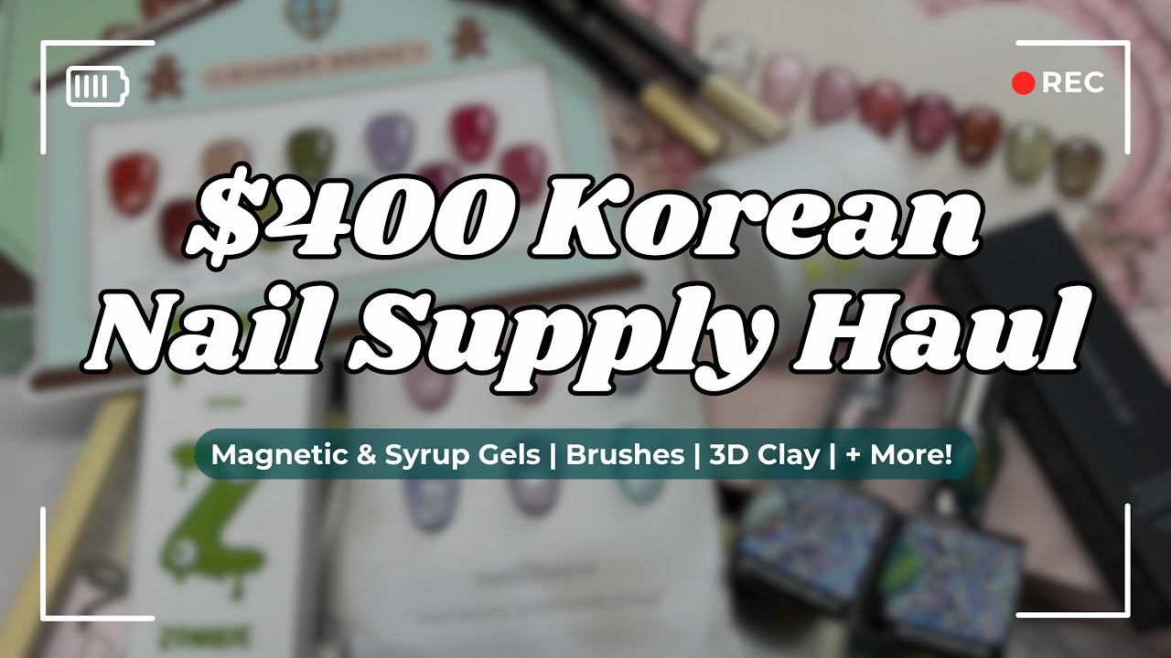 $400 Korean Nail Supply Haul | Sweetie Nail Supply | Brushes, 3D Clay, Gels + More! 💅🏻💞