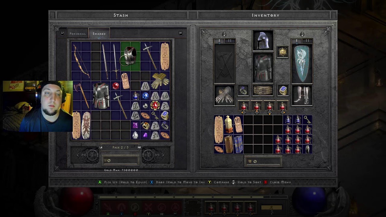 Playing Diablo 2: Resurrected [LIVE] Act 4: Level 26 Paladin SOLO