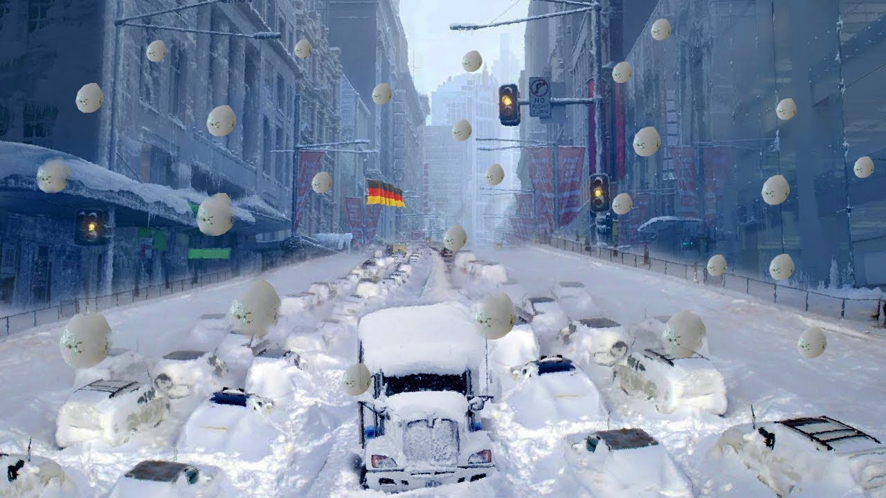 Chaos in Germany now! Everything paralysed! Historic hailstorm in worms