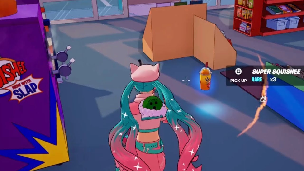 Visit Kwik-E-Mart & Complete the Delivery (Squishee Location &ndash; Fortnite Hit & Run Quest Guide)