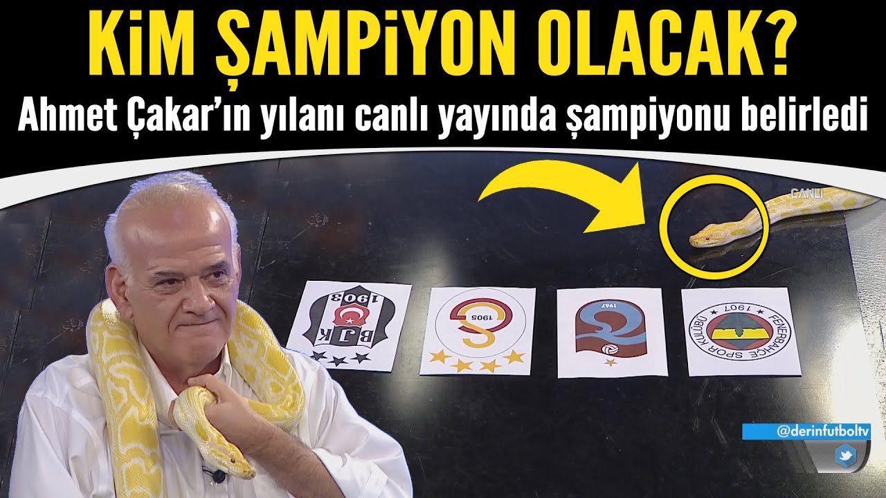 Ahmet Çakar’ın yılanı canlı yayında şampiyonu belirledi!